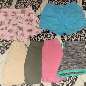 Bundle of 6 pairs of shorts. Girls size 6.